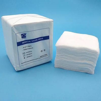 Γάζες ιατρικές 10x10cm Κατηγορίας I μη αποστειρωμένες και βαμβακερά επιθέματα γάζας για επίδεση τραυμάτων